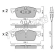 Jeu de 4 plaquettes de frein avant TRUSTING 934.0W - Visuel 2