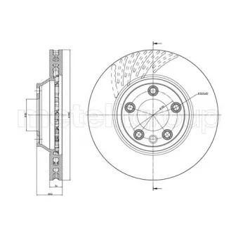 Disque de frein arrière gauche TRUSTING DF558