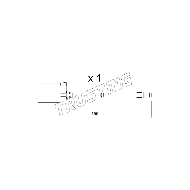 Contact d'avertissement, usure des plaquettes de frein TRUSTING SU.015