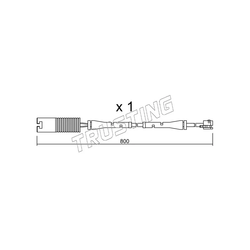 Contact d'avertissement, usure des plaquettes de frein TRUSTING SU.083