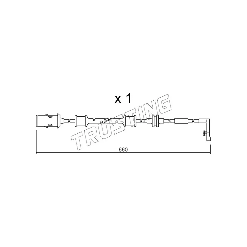 Contact d'avertissement, usure des plaquettes de frein TRUSTING SU.142