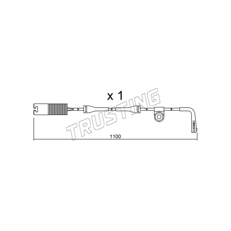 Contact d'avertissement, usure des plaquettes de frein TRUSTING SU.148