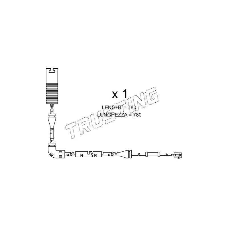 Contact d'avertissement, usure des plaquettes de frein TRUSTING SU.153