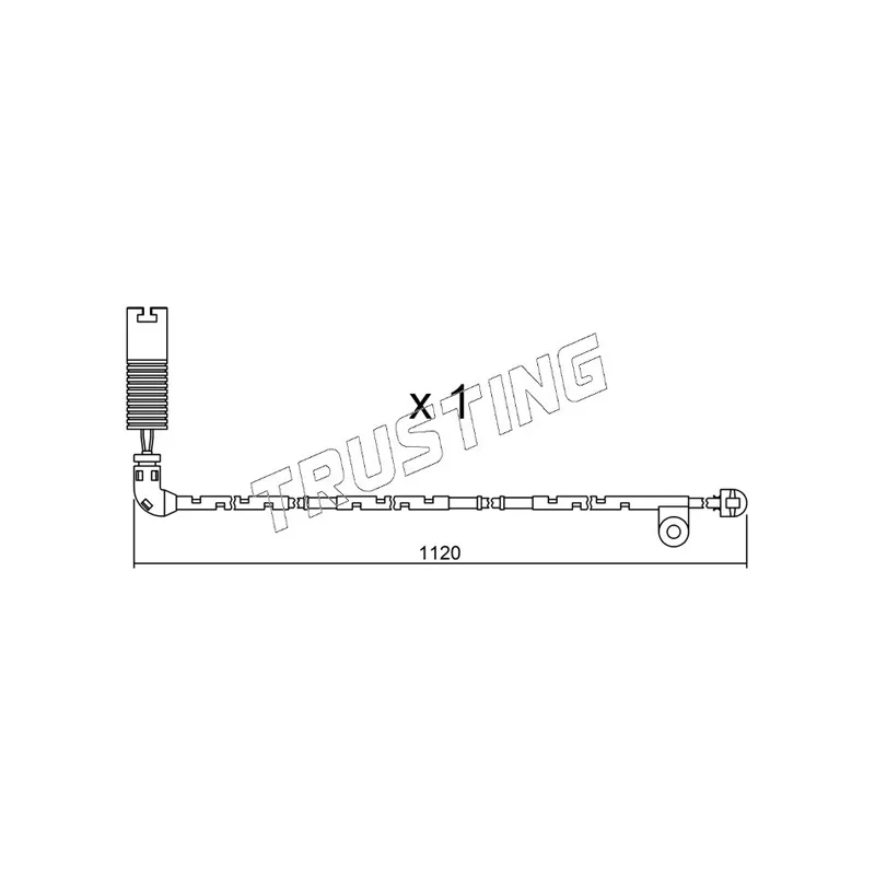 Contact d'avertissement, usure des plaquettes de frein TRUSTING SU.156