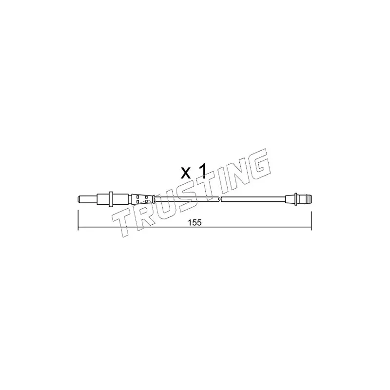 Contact d'avertissement, usure des plaquettes de frein TRUSTING SU.163