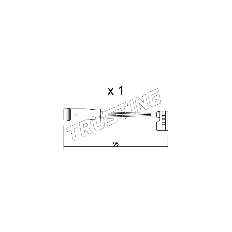 Contact d'avertissement, usure des plaquettes de frein TRUSTING SU.164