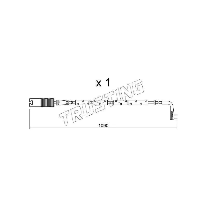 Contact d'avertissement, usure des plaquettes de frein TRUSTING SU.206