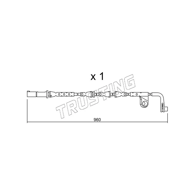Contact d'avertissement, usure des plaquettes de frein TRUSTING SU.220