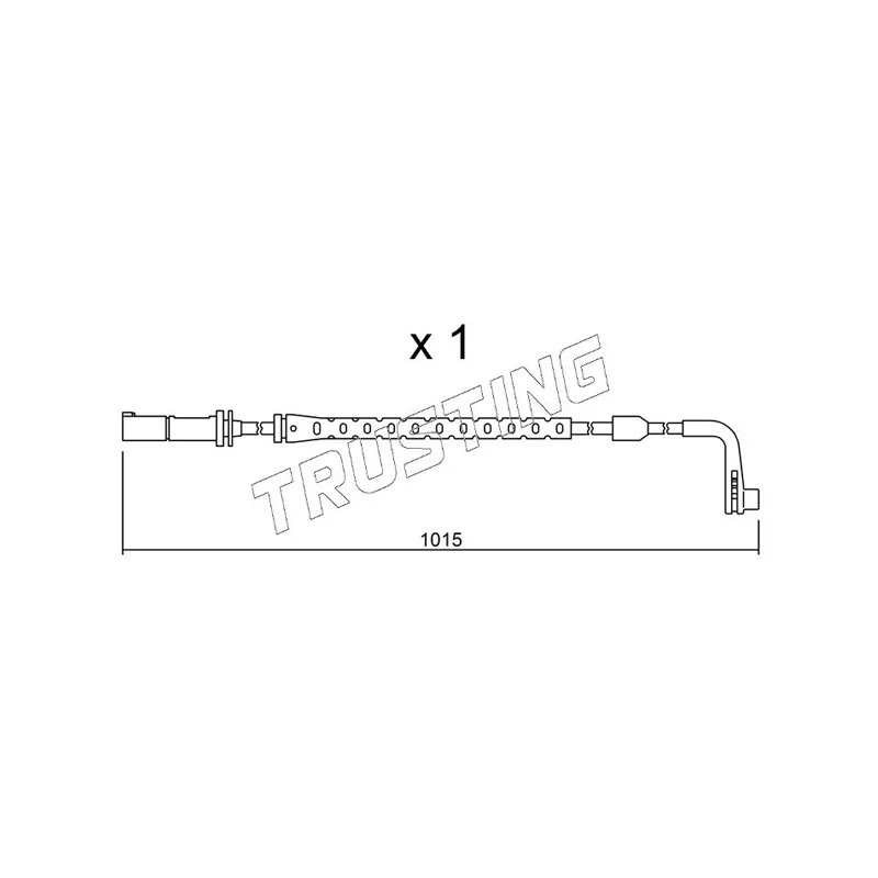 Contact d'avertissement, usure des plaquettes de frein TRUSTING SU.221