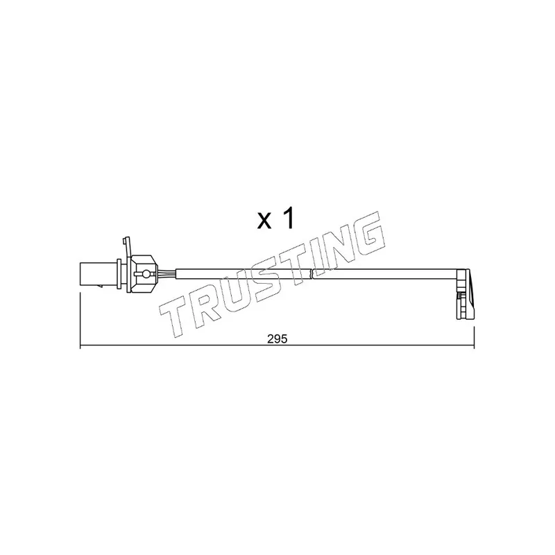Contact d'avertissement, usure des plaquettes de frein TRUSTING SU.224