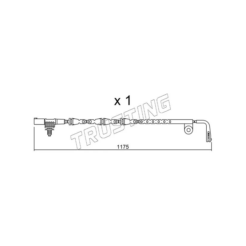 Contact d'avertissement, usure des plaquettes de frein TRUSTING SU.228