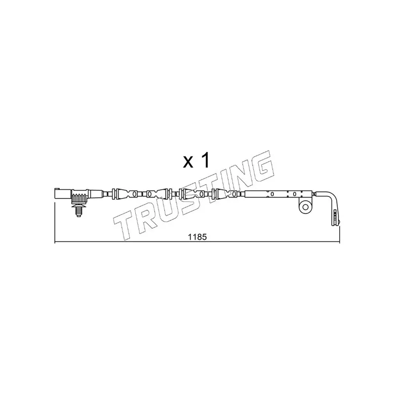 Contact d'avertissement, usure des plaquettes de frein TRUSTING SU.229