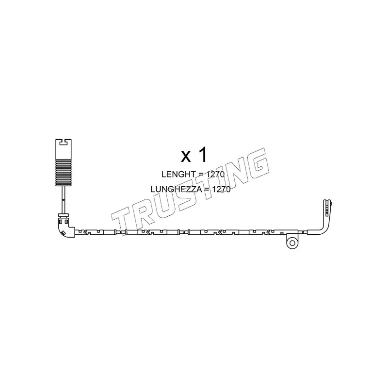 Contact d'avertissement, usure des plaquettes de frein TRUSTING SU.254