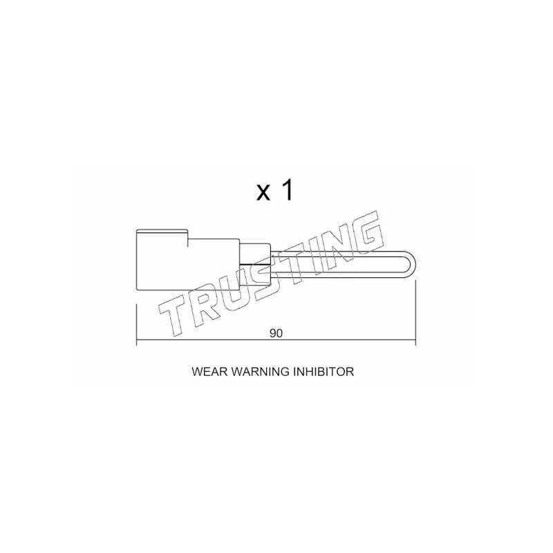 Contact d'avertissement, usure des plaquettes de frein TRUSTING SU.258