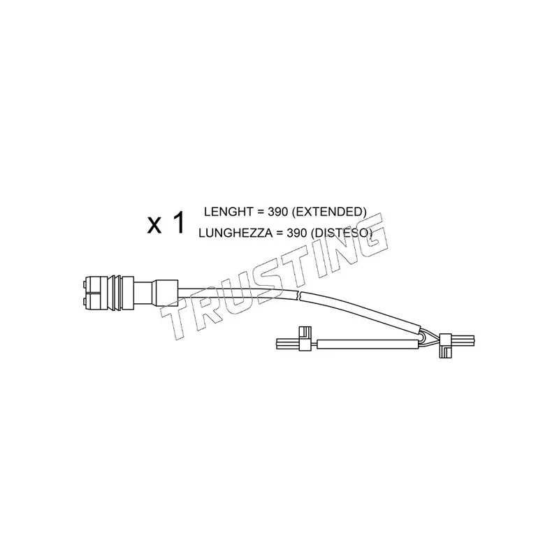 Contact d'avertissement, usure des plaquettes de frein TRUSTING SU.264