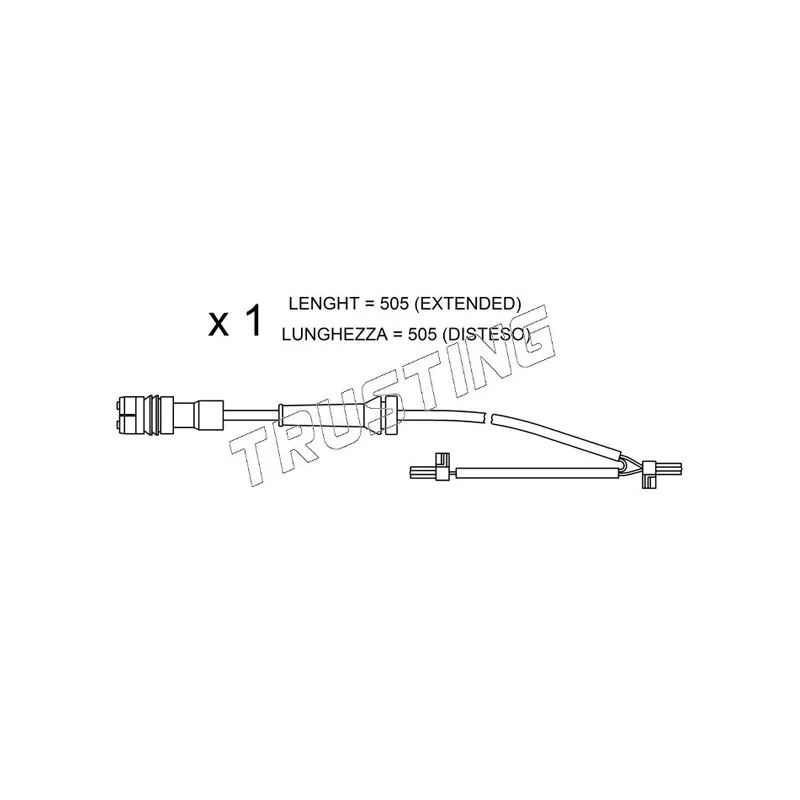 Contact d'avertissement, usure des plaquettes de frein TRUSTING SU.265