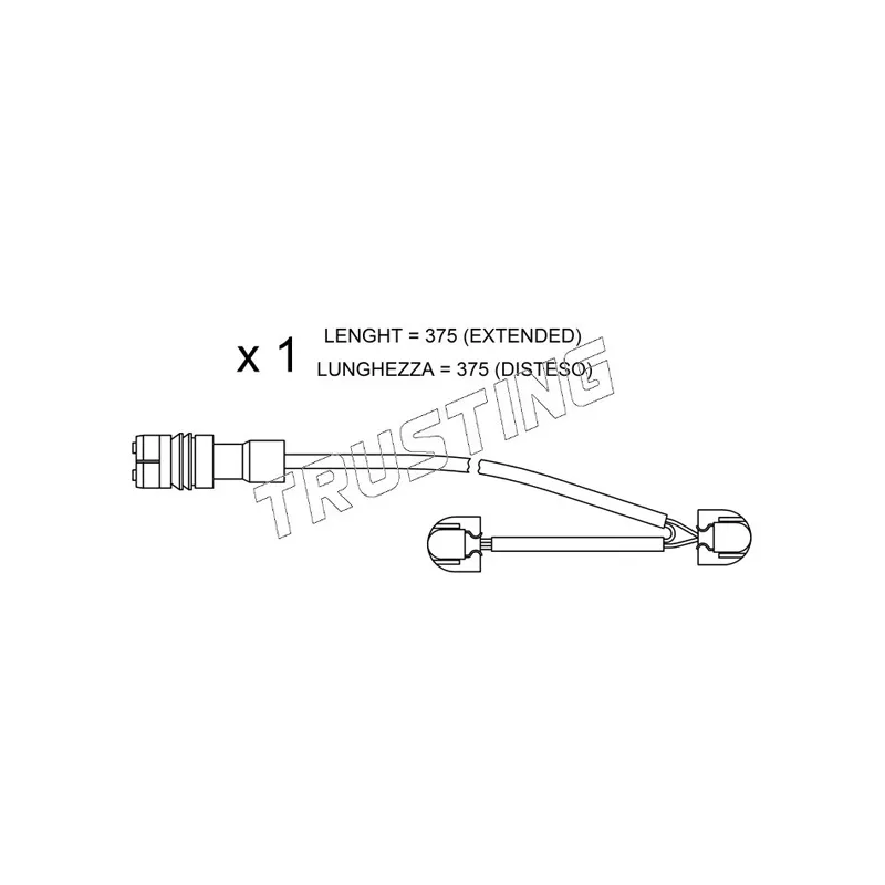 Contact d'avertissement, usure des plaquettes de frein TRUSTING SU.267