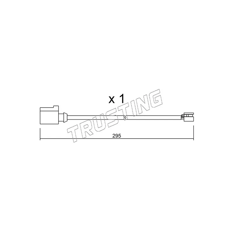 Contact d'avertissement, usure des plaquettes de frein TRUSTING SU.273