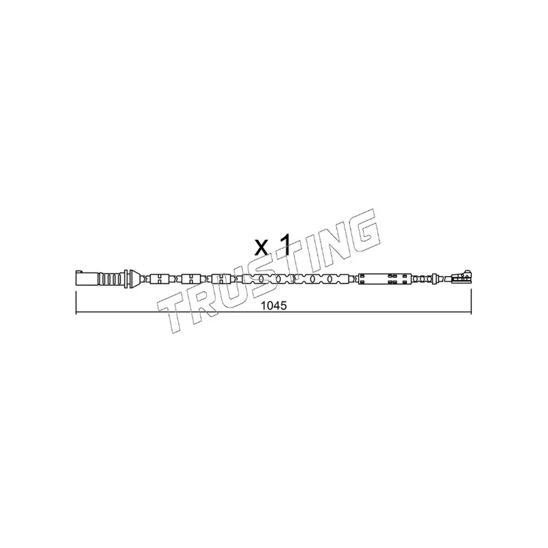 Contact d'avertissement, usure des plaquettes de frein TRUSTING SU.279