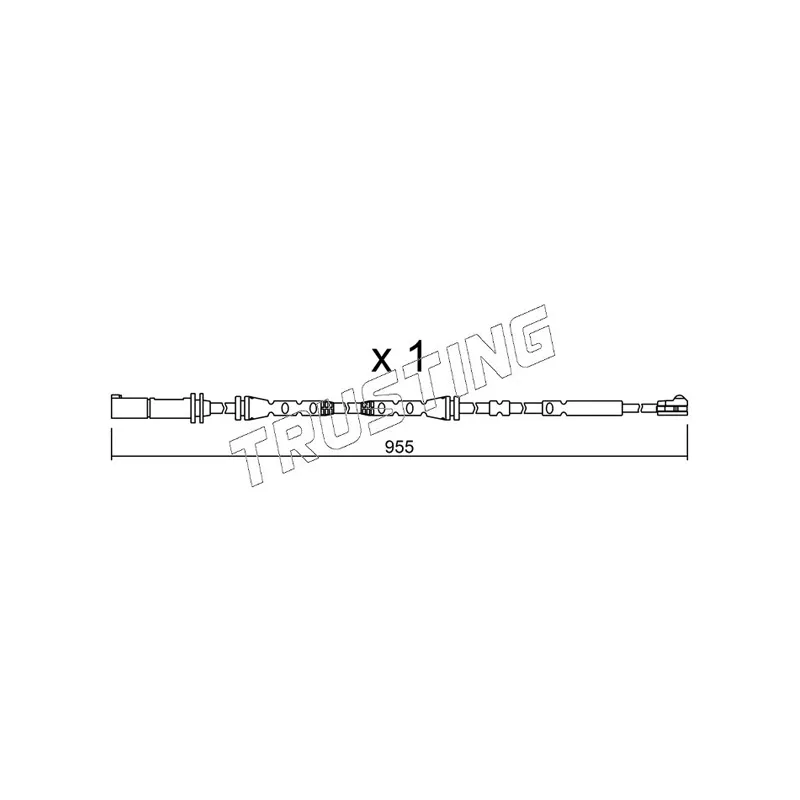 Contact d'avertissement, usure des plaquettes de frein TRUSTING SU.280