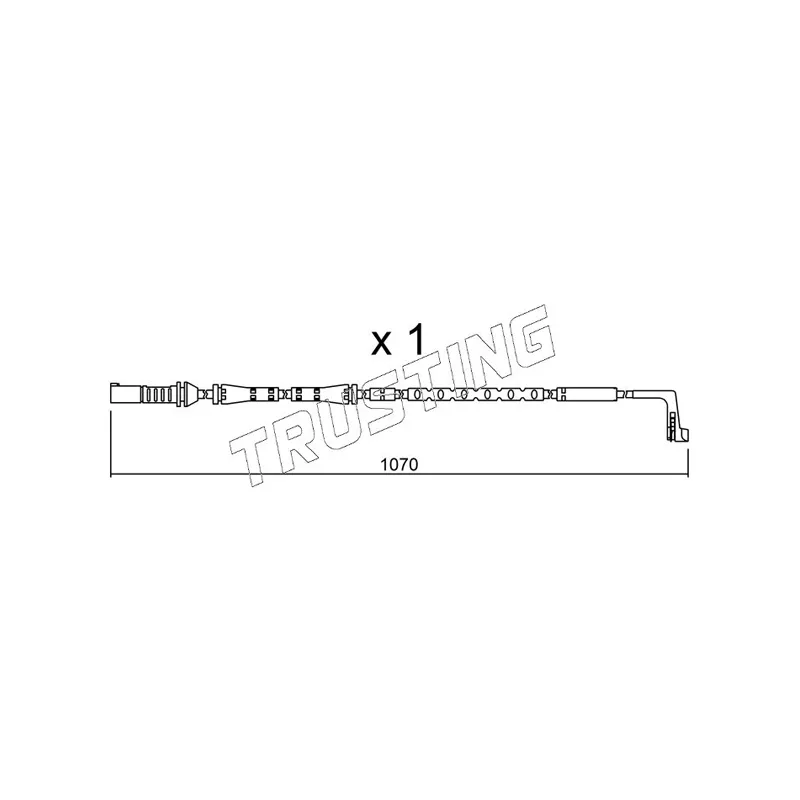 Contact d'avertissement, usure des plaquettes de frein TRUSTING SU.285