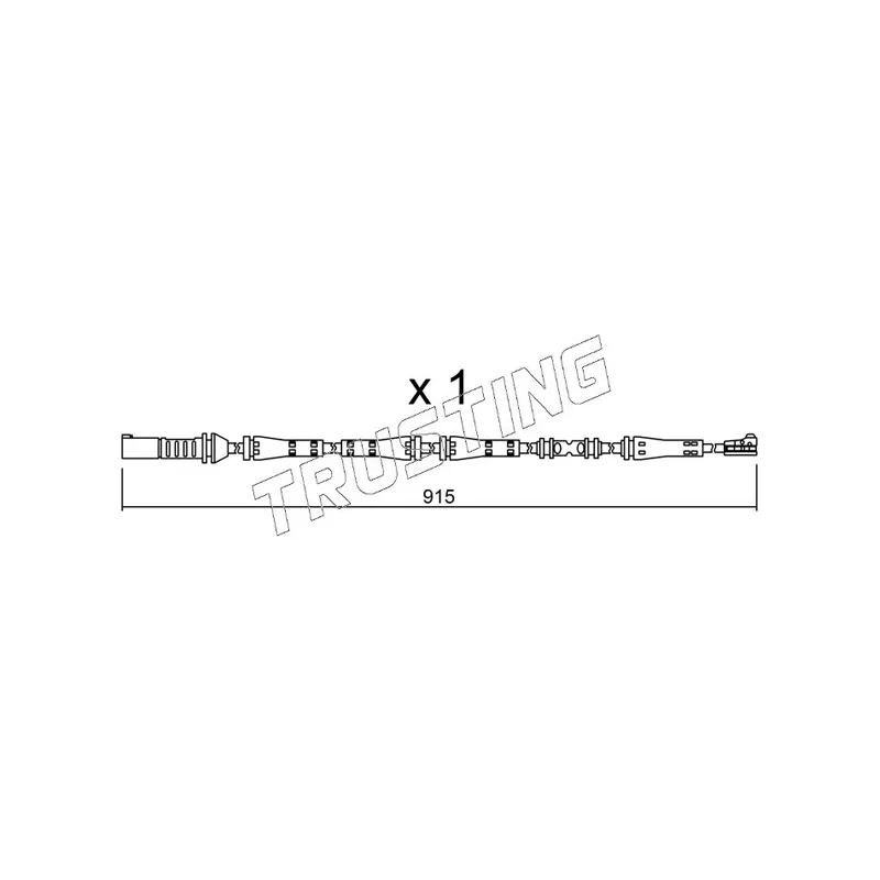 Contact d'avertissement, usure des plaquettes de frein TRUSTING SU.287