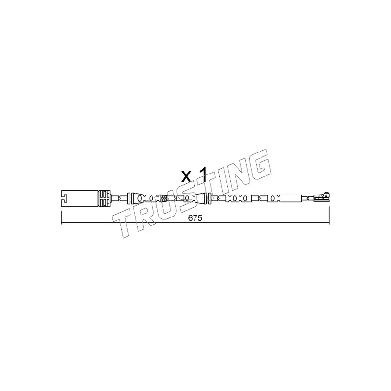 Contact d'avertissement, usure des plaquettes de frein TRUSTING SU.298