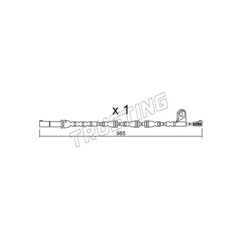Contact d'avertissement, usure des plaquettes de frein TRUSTING SU.309