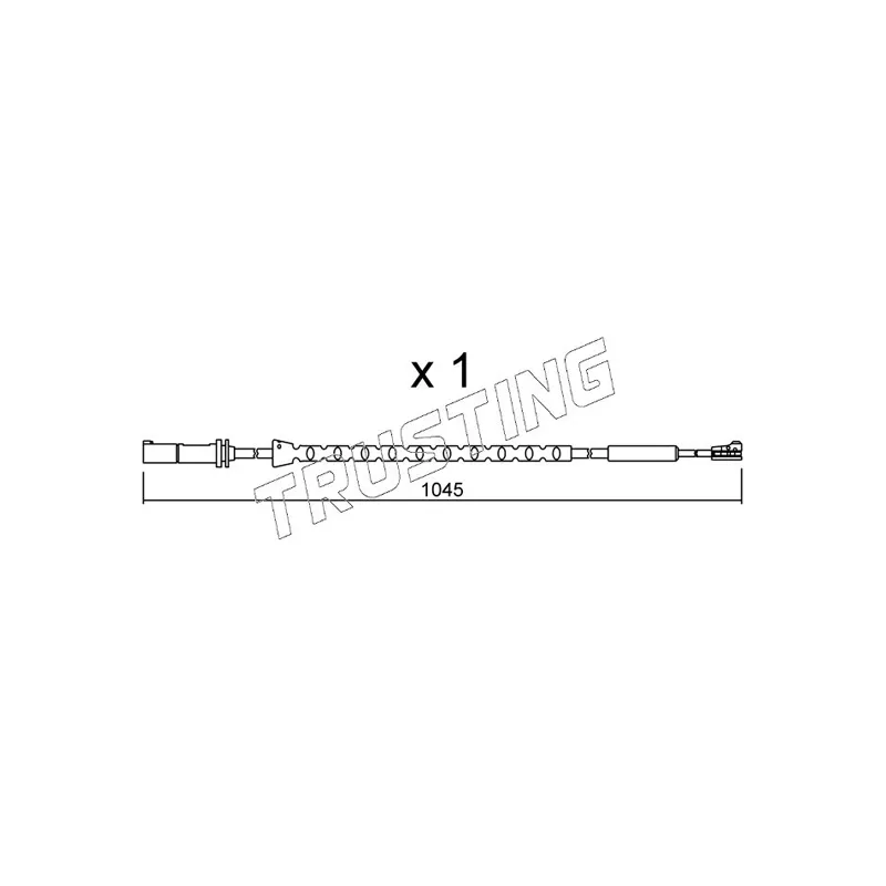 Contact d'avertissement, usure des plaquettes de frein TRUSTING SU.310