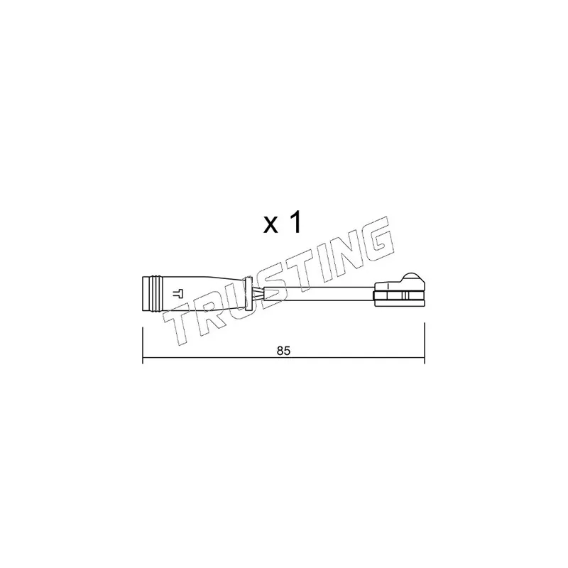 Contact d'avertissement, usure des plaquettes de frein TRUSTING SU.314
