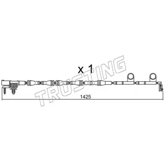 Contact d'avertissement, usure des plaquettes de frein TRUSTING SU.316