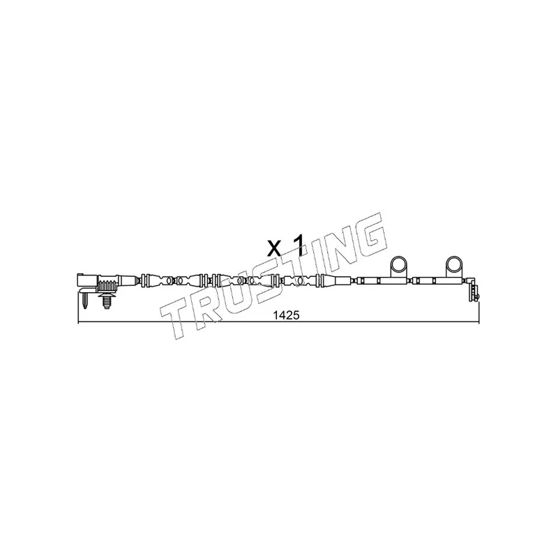 Contact d'avertissement, usure des plaquettes de frein TRUSTING SU.316