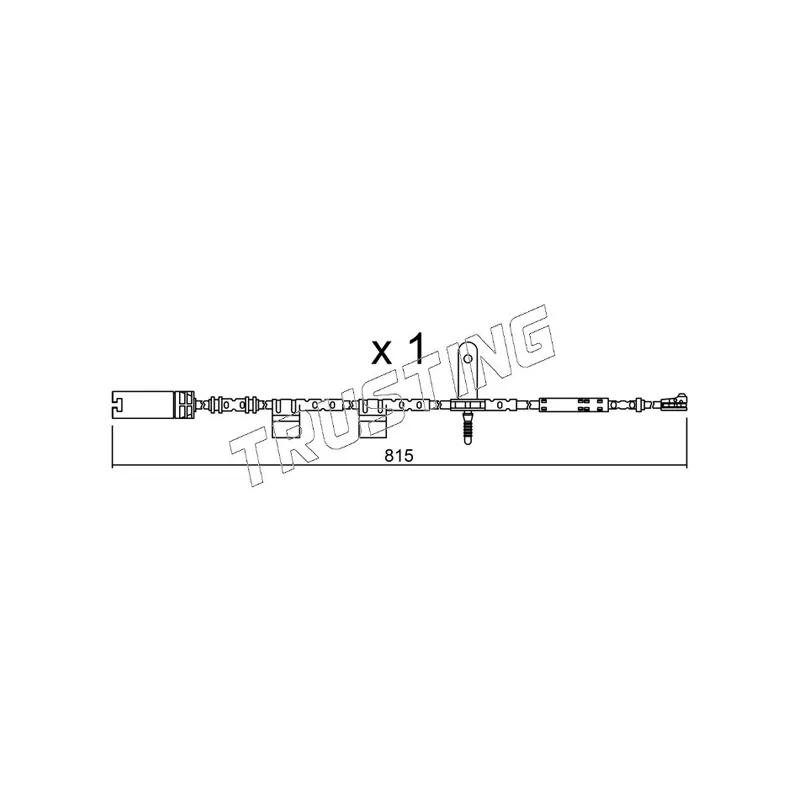 Contact d'avertissement, usure des plaquettes de frein TRUSTING SU.324