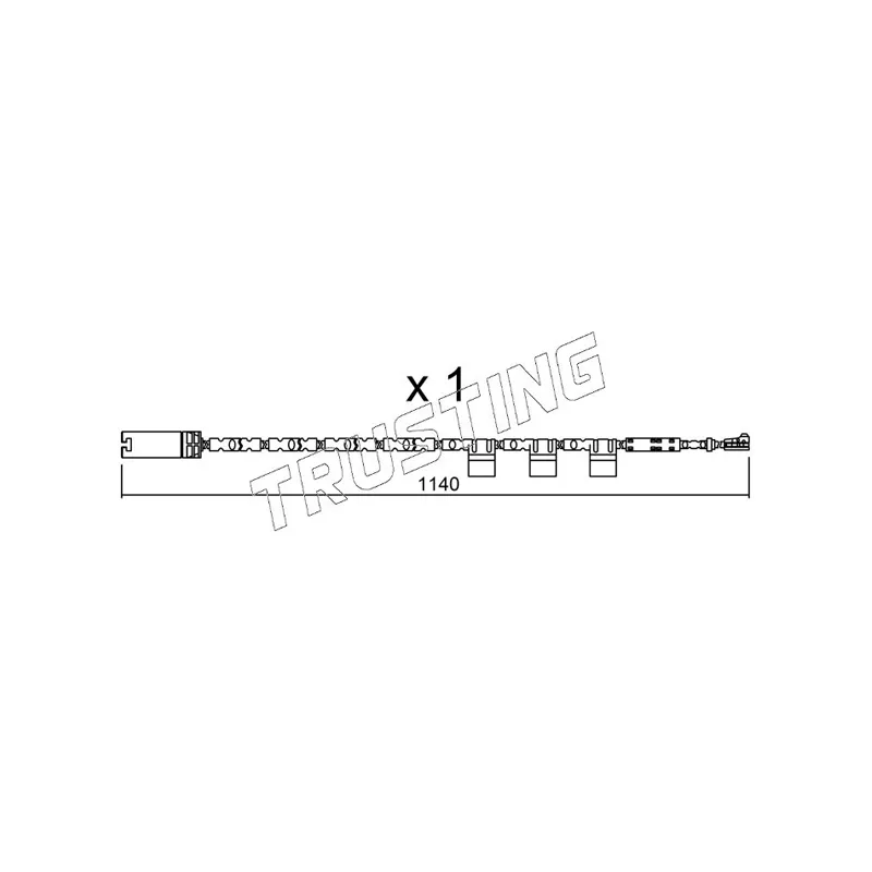 Contact d'avertissement, usure des plaquettes de frein TRUSTING SU.325