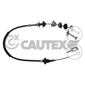 Tirette à câble, commande d'embrayage CAUTEX 010075