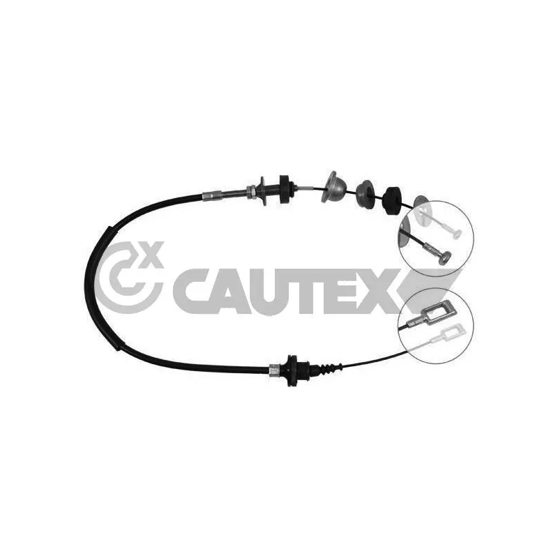Tirette à câble, commande d'embrayage CAUTEX 010075