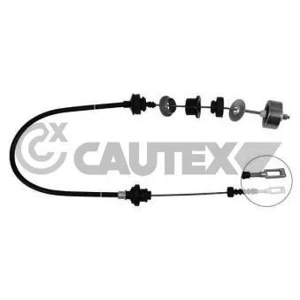 Tirette à câble, commande d'embrayage CAUTEX 010076
