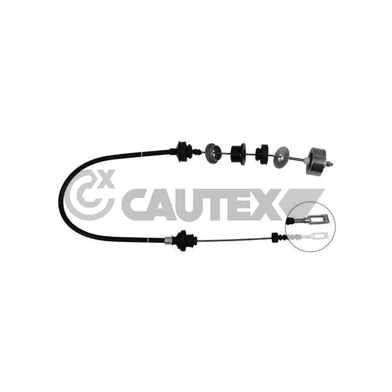 Tirette à câble, commande d'embrayage CAUTEX 010076
