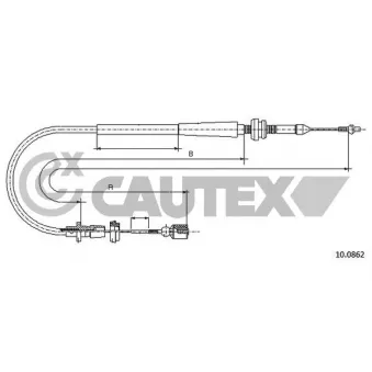 Câble d'accélération CAUTEX 010082