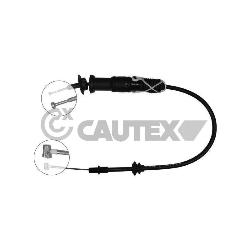 Tirette à câble, commande d'embrayage CAUTEX 010083