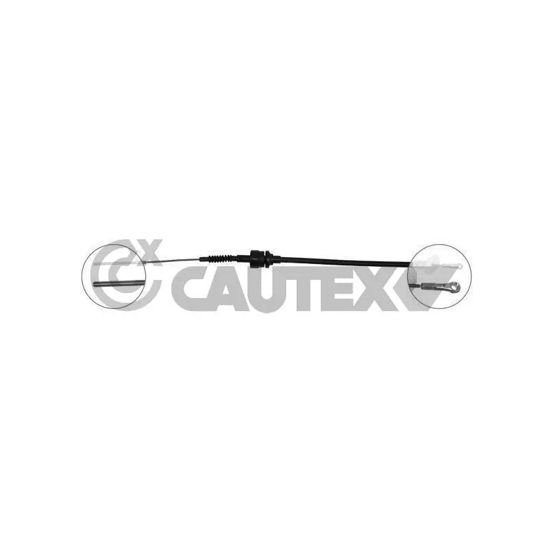 Tirette à câble, commande d'embrayage CAUTEX 011179
