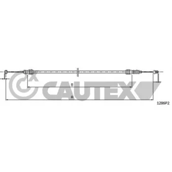 Tirette de capot moteur CAUTEX 013001
