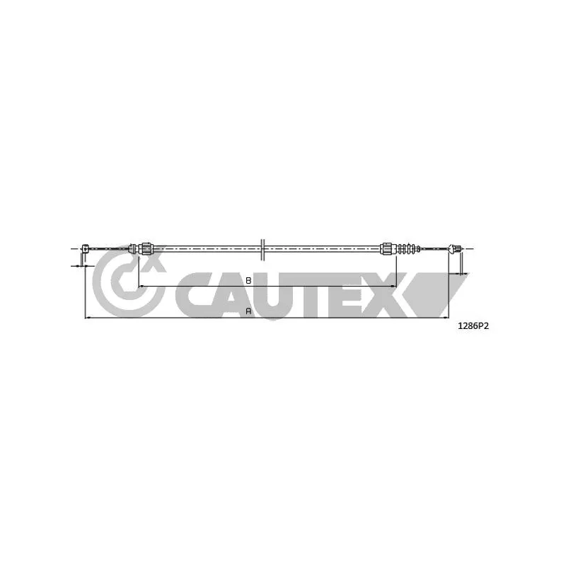 Tirette de capot moteur CAUTEX 013001