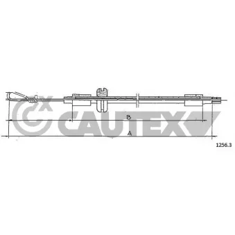 Tirette de capot moteur CAUTEX 013208