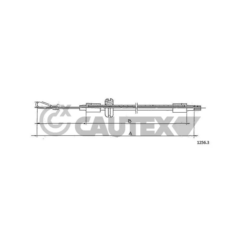 Tirette de capot moteur CAUTEX 013208