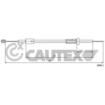 Tirette de capot moteur CAUTEX 013289