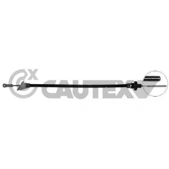 Tirette à câble, commande d'embrayage CAUTEX 013847