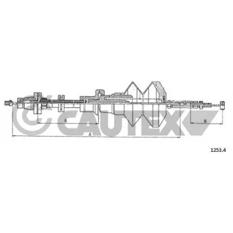 Câble d'accélération CAUTEX 015803