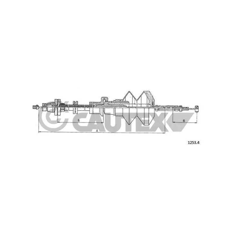 Câble d'accélération CAUTEX 015803