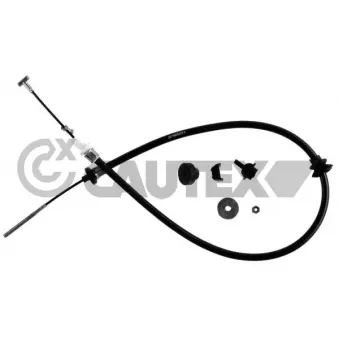 Tirette à câble, commande d'embrayage CAUTEX 018074